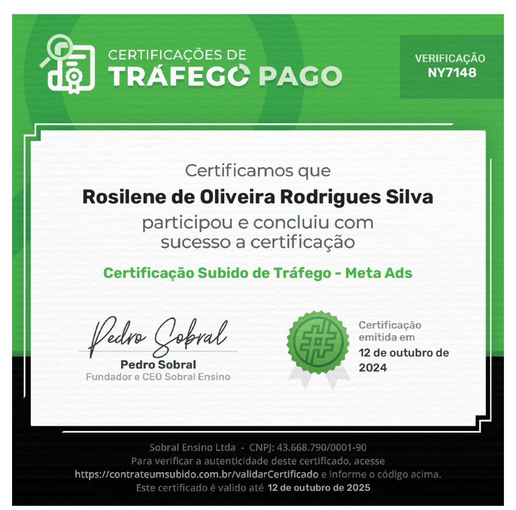Certificado Comunidade Sobral de Tráfego